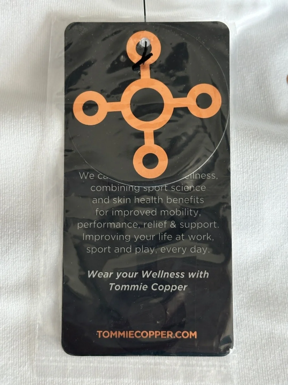 Brand New Tommie Copper Men's Lower Back Support Short Size Medium White